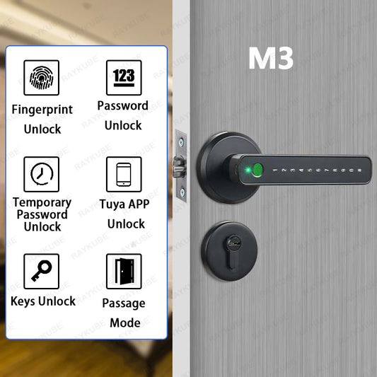 Digital Fingerprint Door Lock with App Remote Unlock